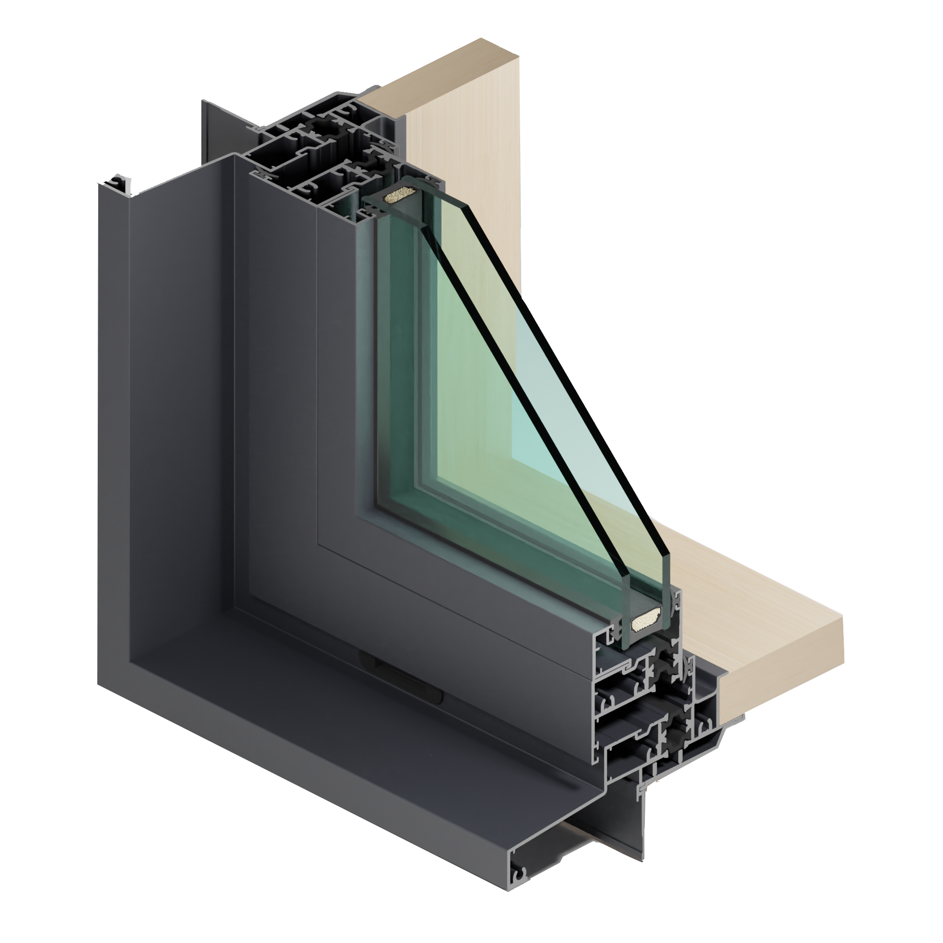 TL40+ - AW DG with Timber Liner at Sill and Jamb