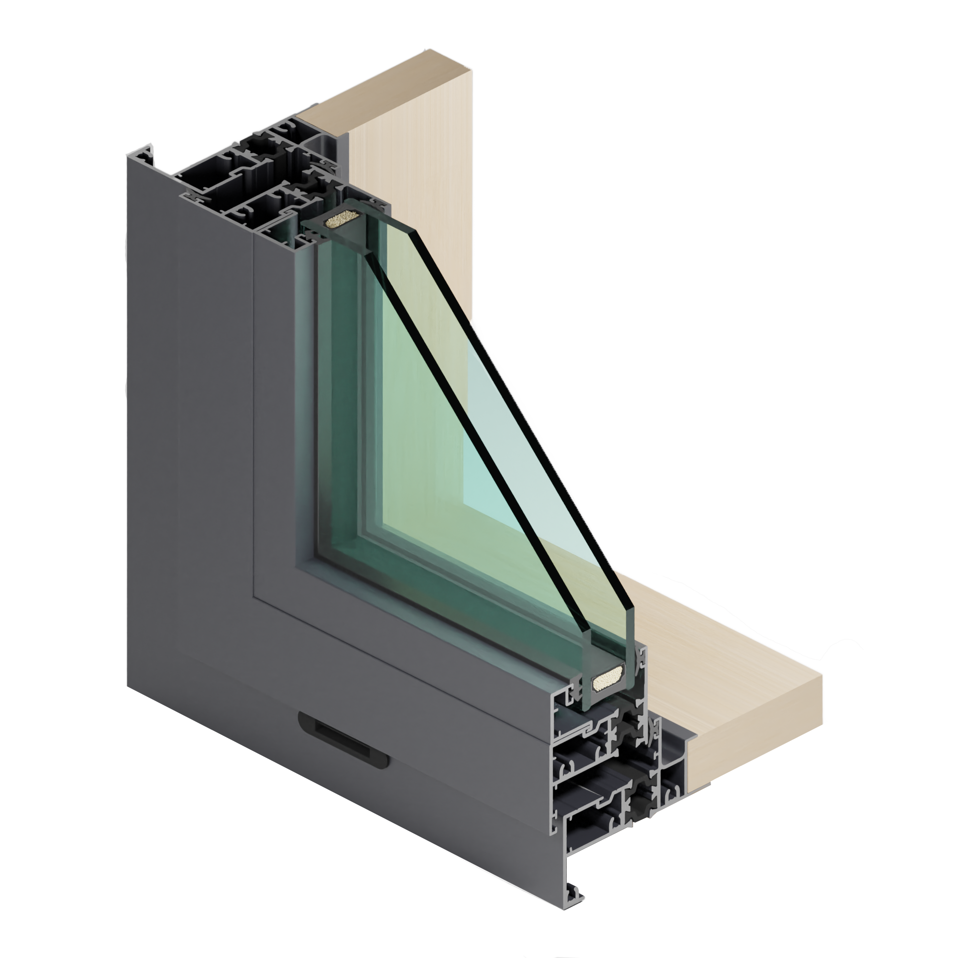 TL40 - AW DG with Timber Liner at Sill and Jamb 